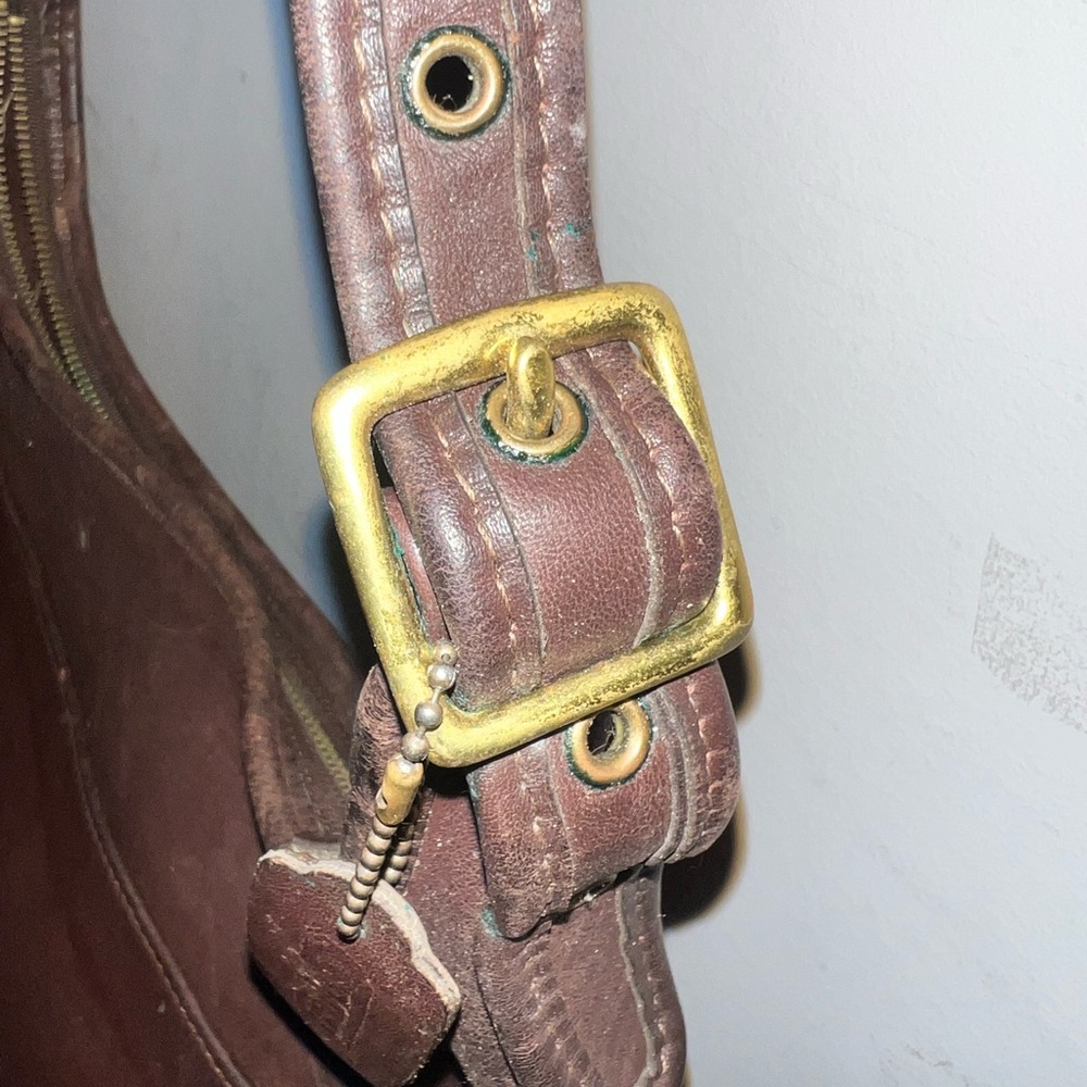 Vintage Coach #9058 Legacy Hobo Bag with Brass Accents - Picture 3 of 12